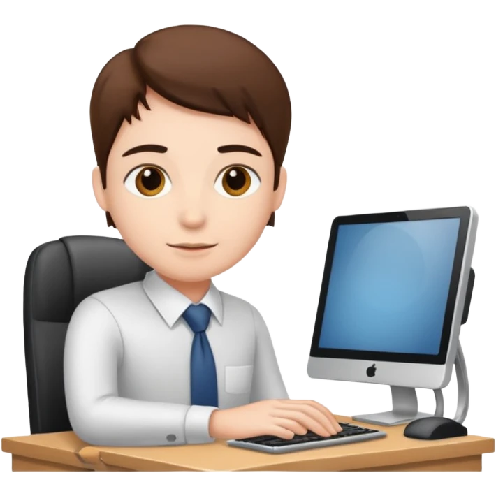 office worker at the computer emoji