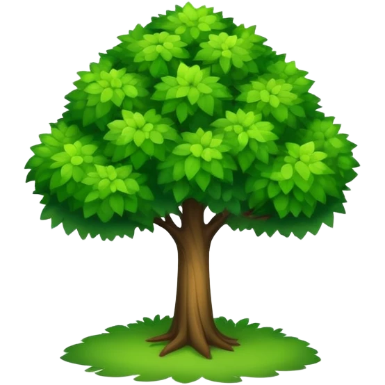 green tree with lush foliage emoji