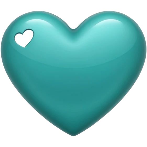 Teal heart emoji