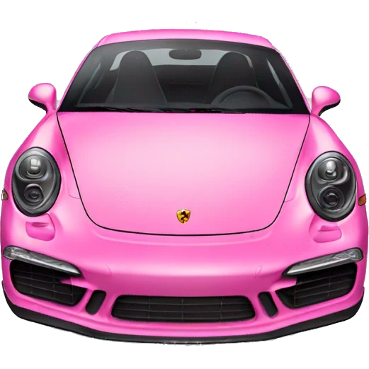 Pink porshe emoji