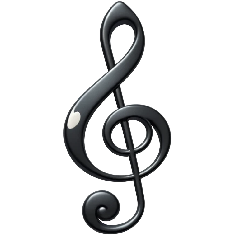 black music note emoji