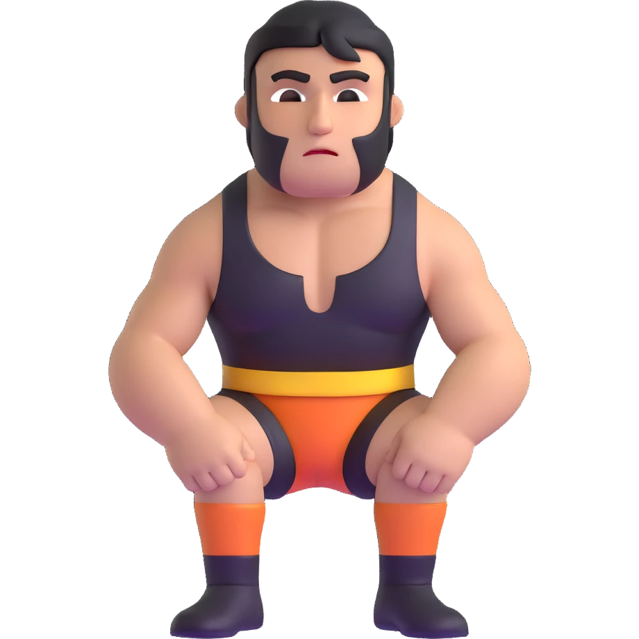 sad wrestler emoji