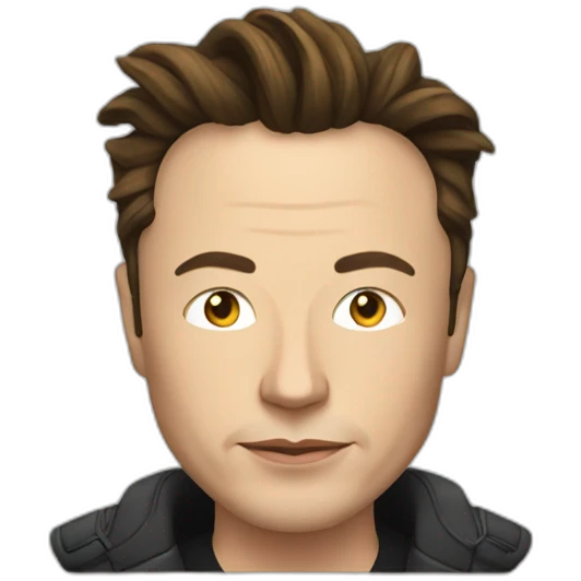 elon musk with rasta cut emoji