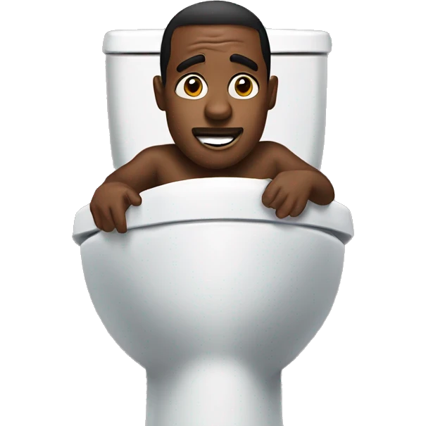 Diddy in a toilet emoji