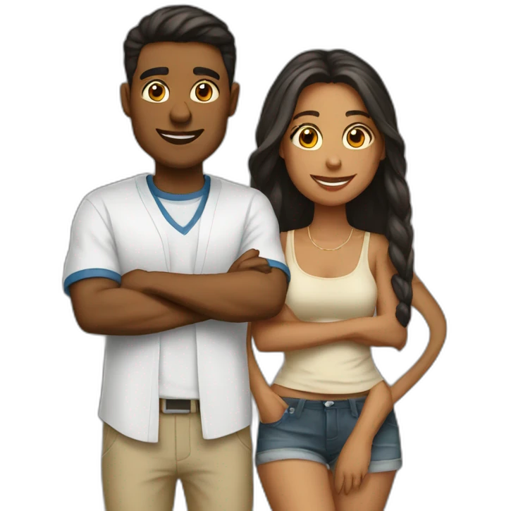 Couple in college emoji