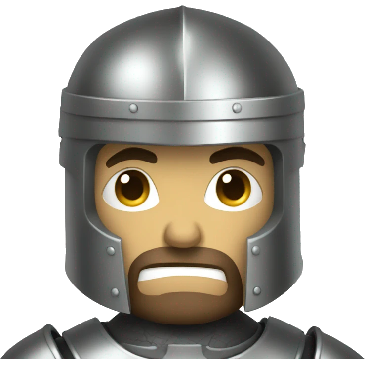 furious man in suit of armor emoji