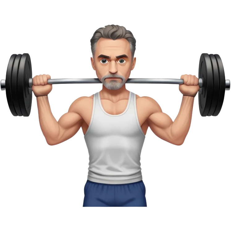 Jordan Peterson lifting weights  emoji