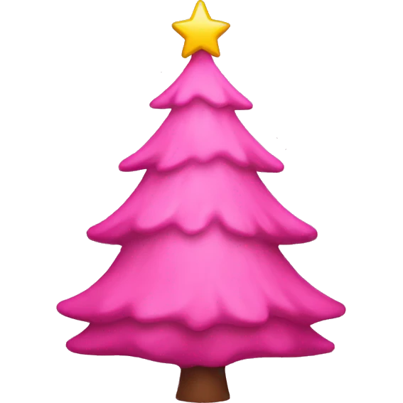 Pink Christmas's tree asthetic emoji