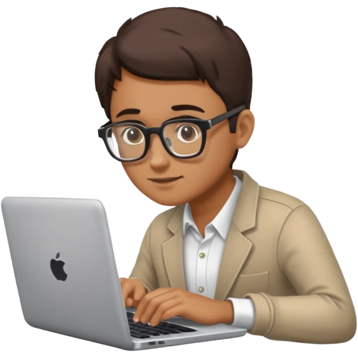 A person typing/creating content/art/influence/communicator/storyteller  emoji