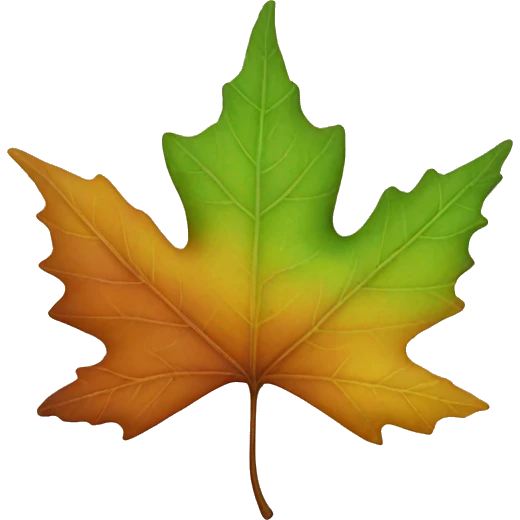 Fall leaf emoji