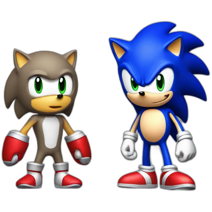 Sonic and his sidekick emoji