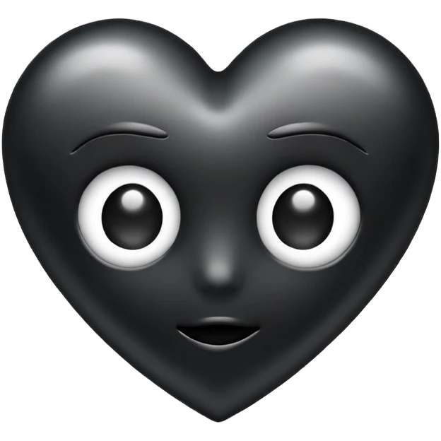 black heart eyes emoji emoji