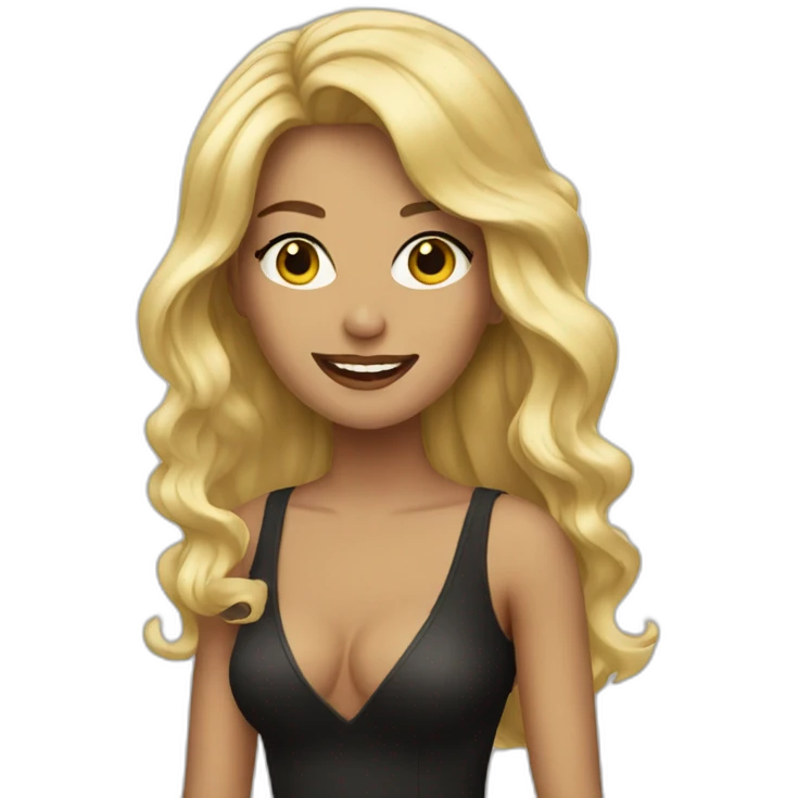 Blonde singer emoji