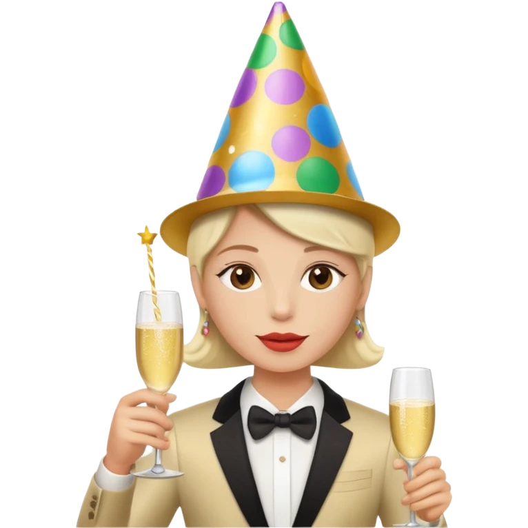 Jet champagne new years 2025 emoji