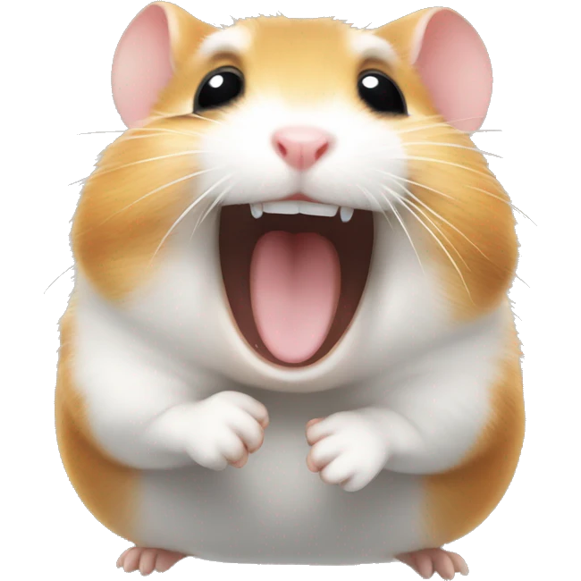 Hamster laughing out loud  emoji