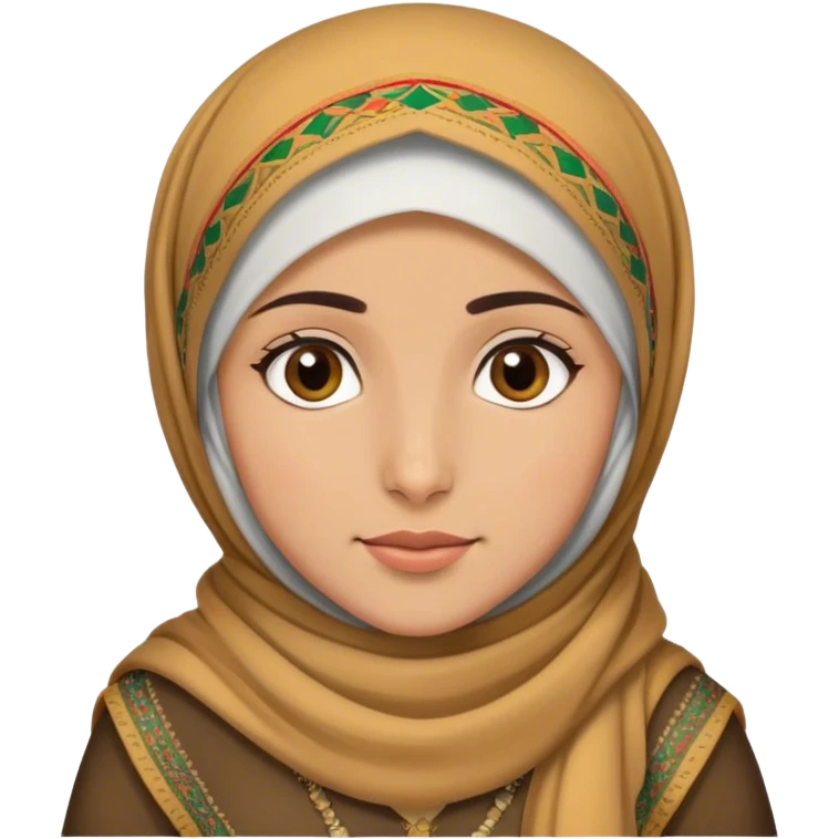 kurdish girl hijab wear kurdish dressing  emoji