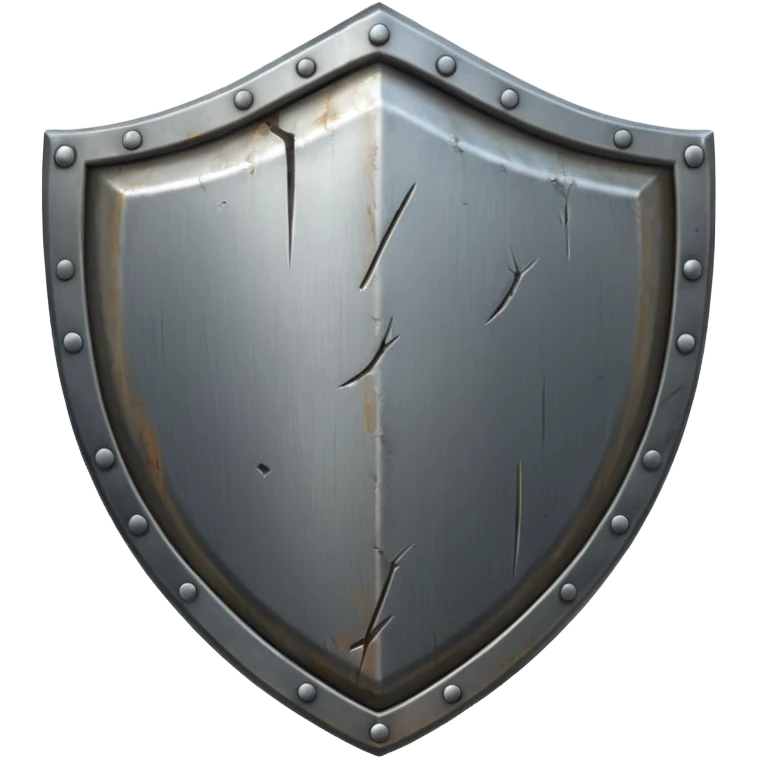 Shield with scratch marks emoji