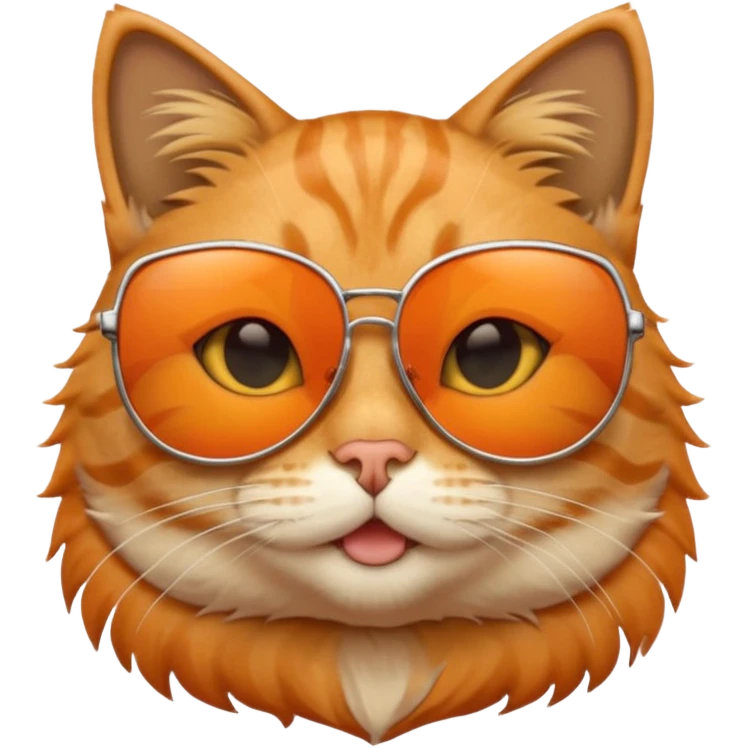 Cat wearing sunglasses emoji