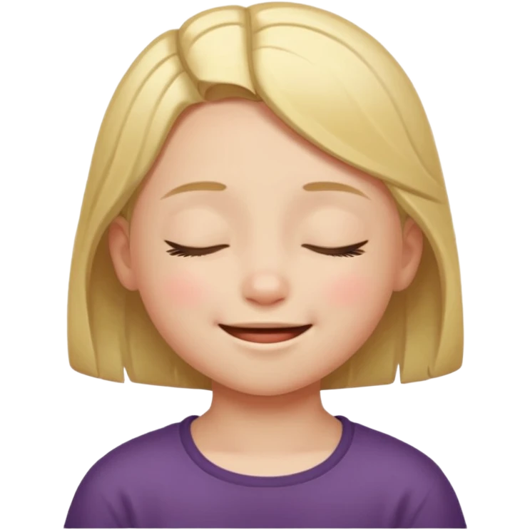 child smiling with closed eyes emoji