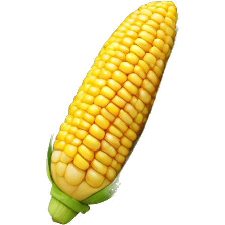 Corn with face emoji
