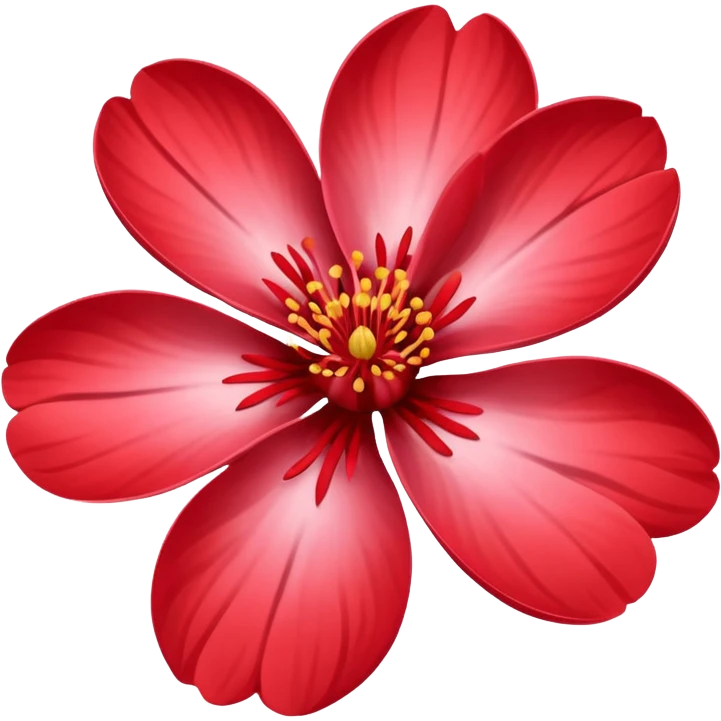 red sakura flower emoji