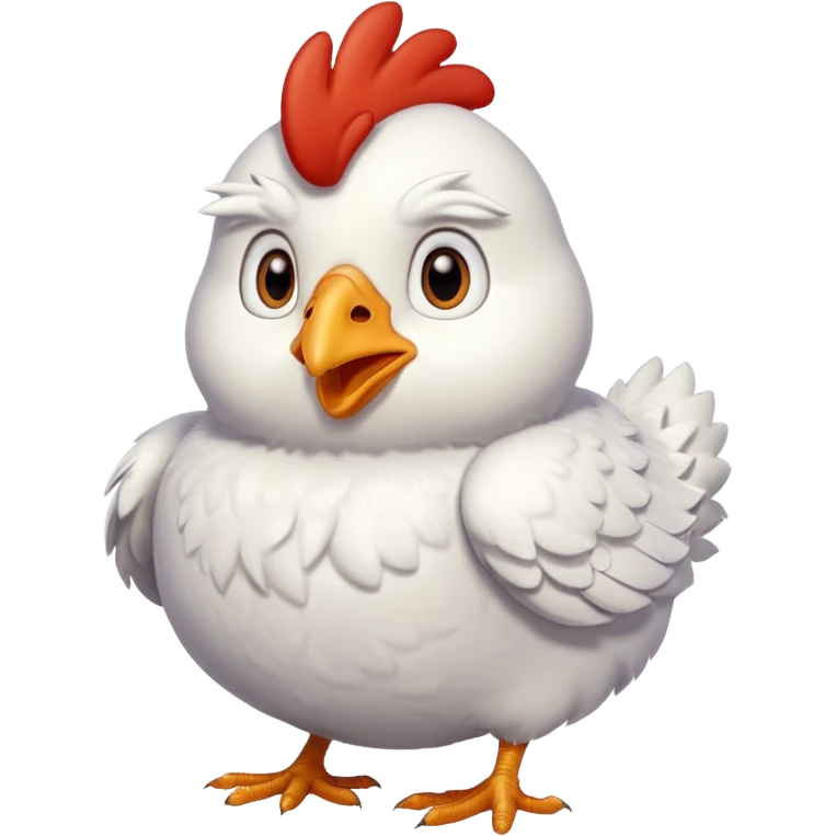 White christmas chicken emoji