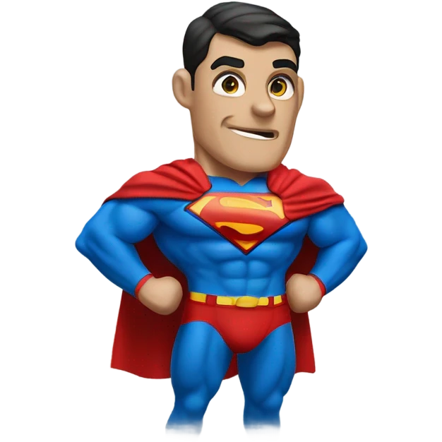 Red eyed Superman  emoji