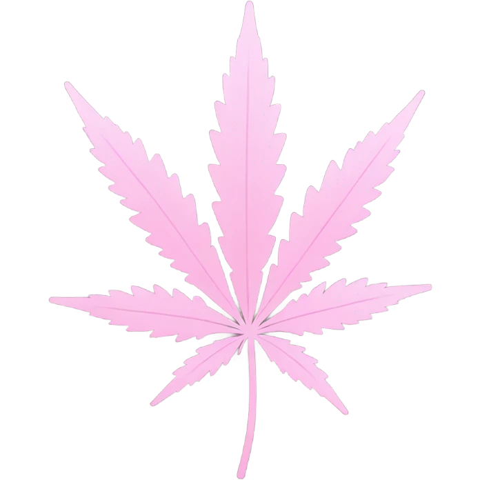 light pink cannabis  emoji