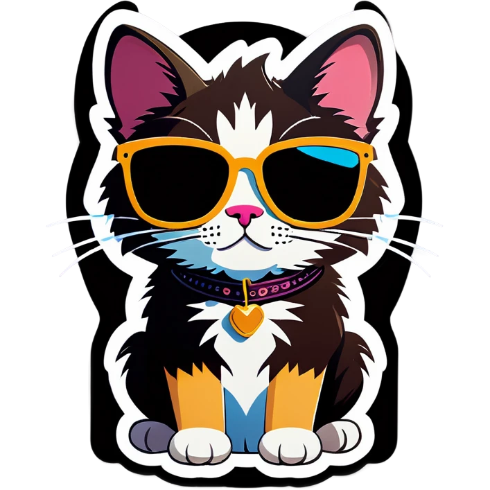 Cat with sunglasses emoji