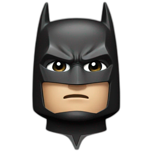 Batman thinking intensely  emoji