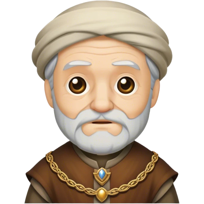 Old man medieval costume emoji
