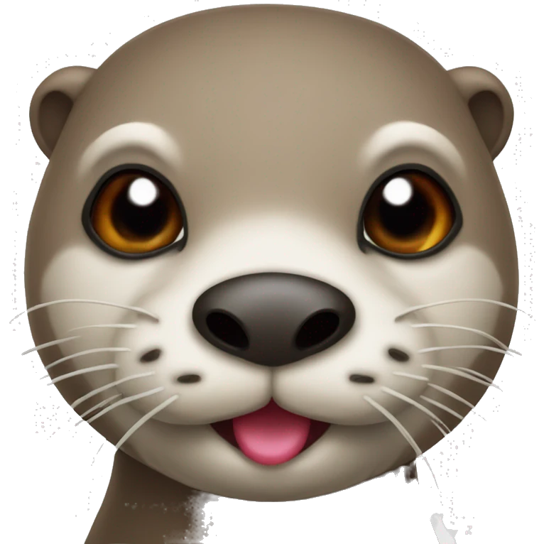 Otter with heart eye emoji