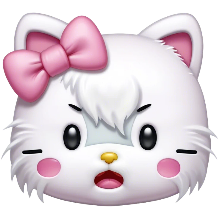 Hello kitty crying emoji