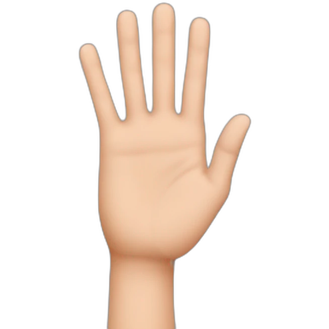 Fingers showing small amount emoji
