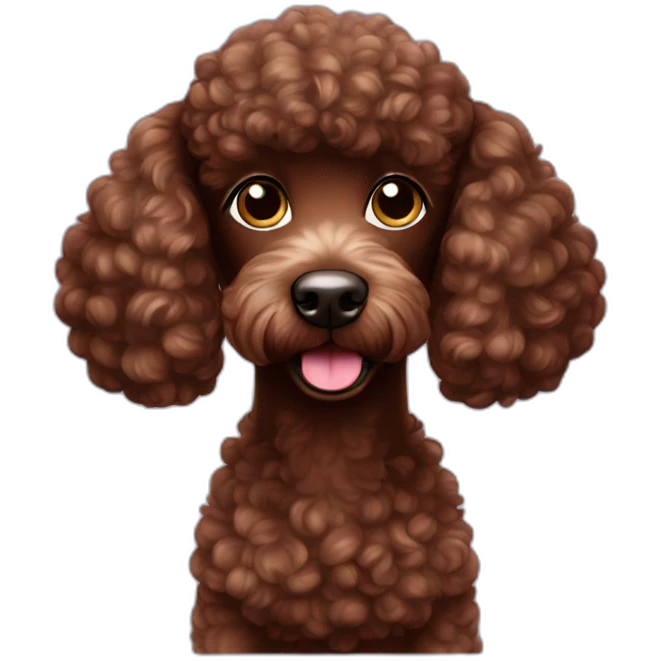 Blink Chocolate poodle emoji