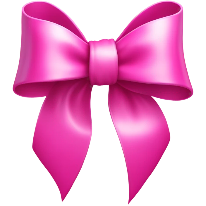 Pink bow emoji