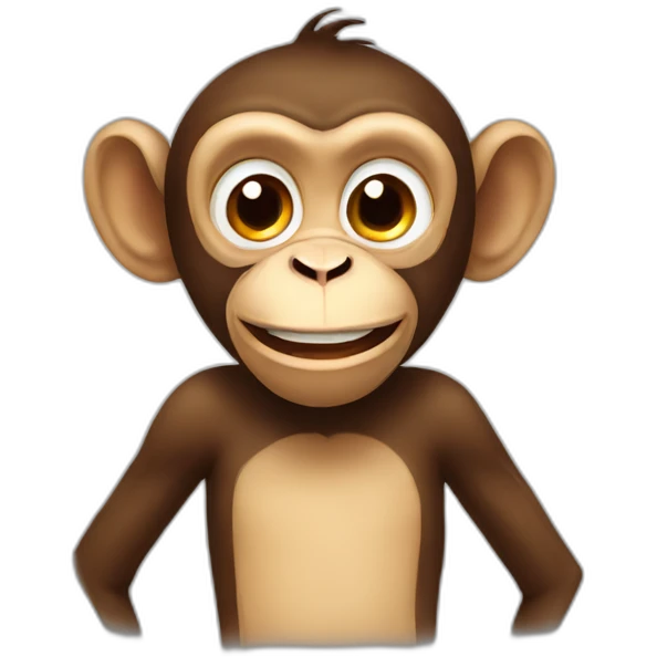 Silly monkey emoji