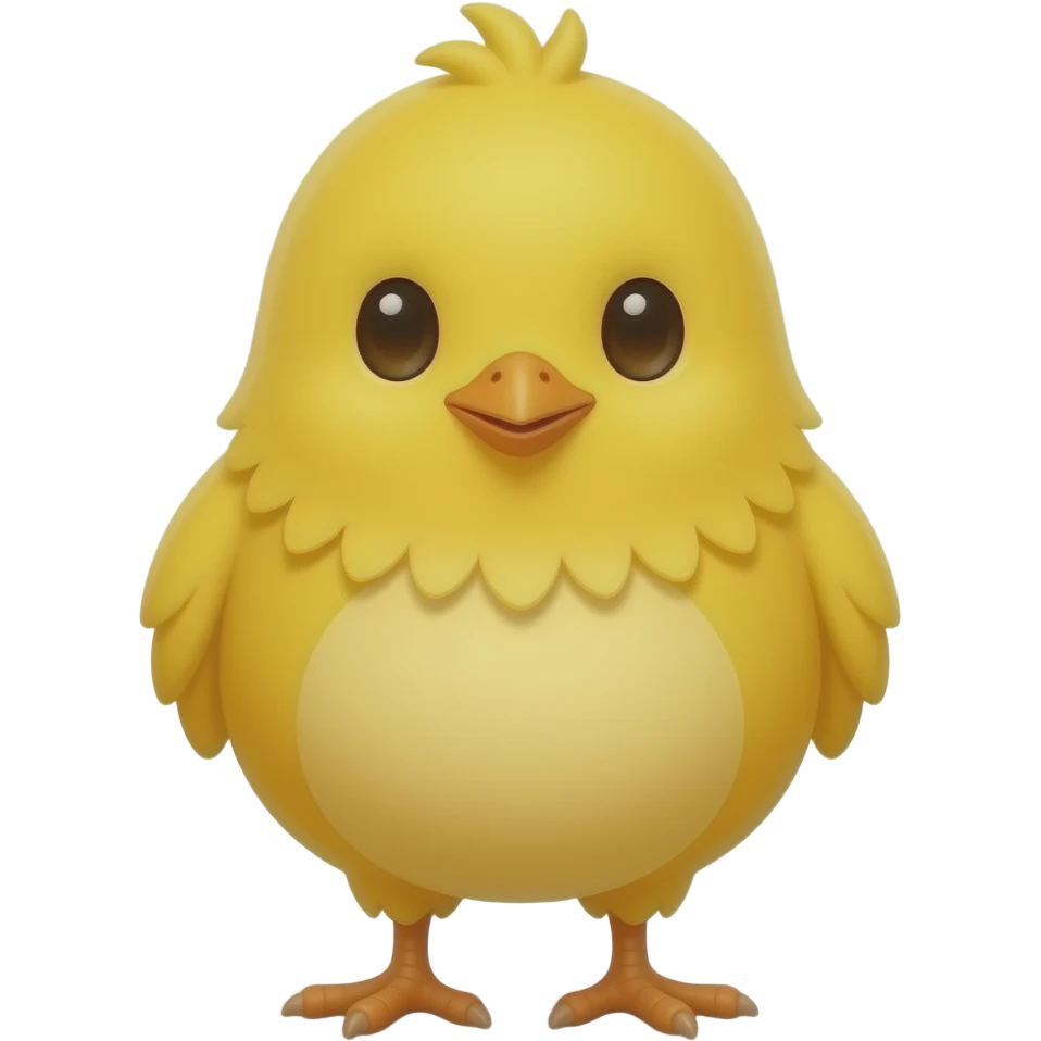 Cartoon 2d chick emoji