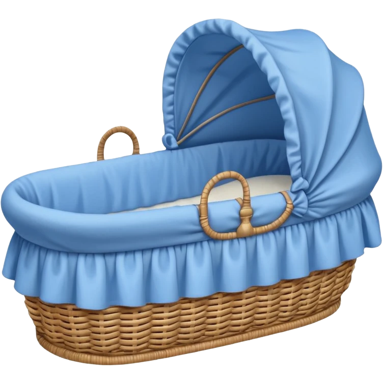 blue baby bassinet emoji