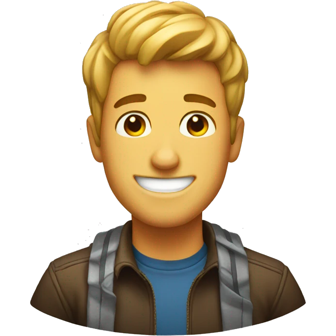 Guy smiling  emoji