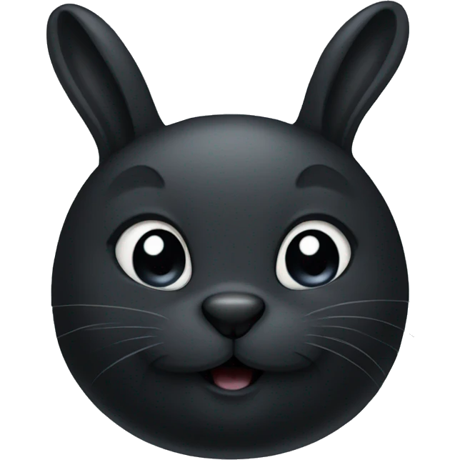 black bunny emoji