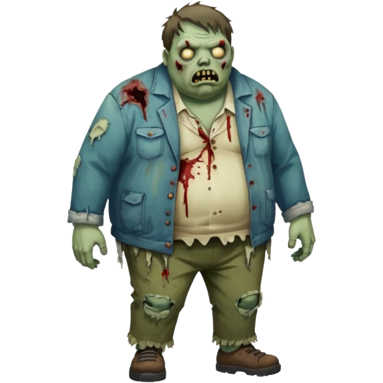 Fat zombie  emoji