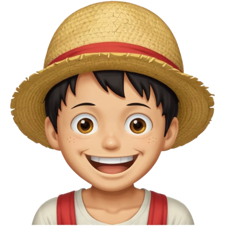 Lufy louthing and saying LOL emoji