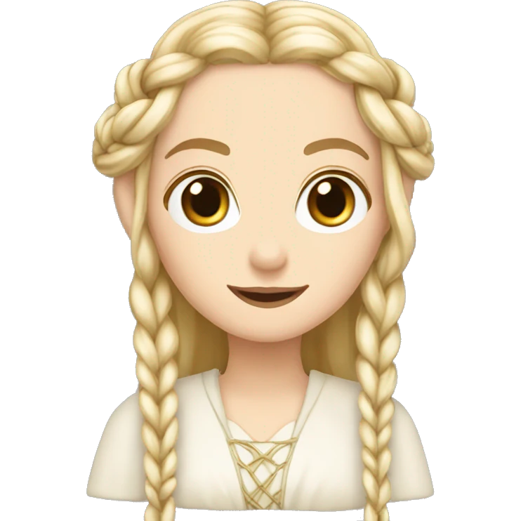 galadriel with braids emoji