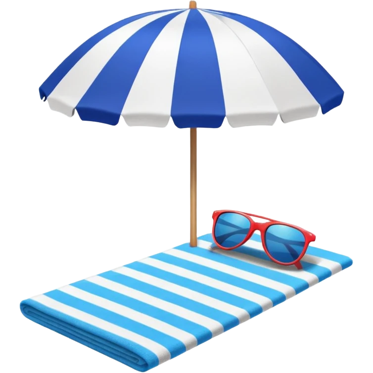 
beach vacation equipment emoji