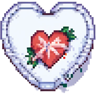 heart with a bandage, symbolizing healing pixel art emoji