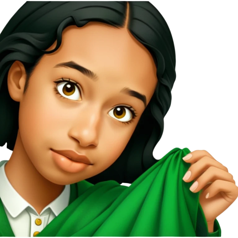 Wearing a Green Kilt emoji