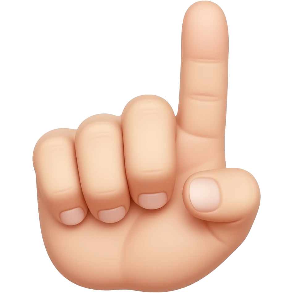 finger gesture showing how small emoji