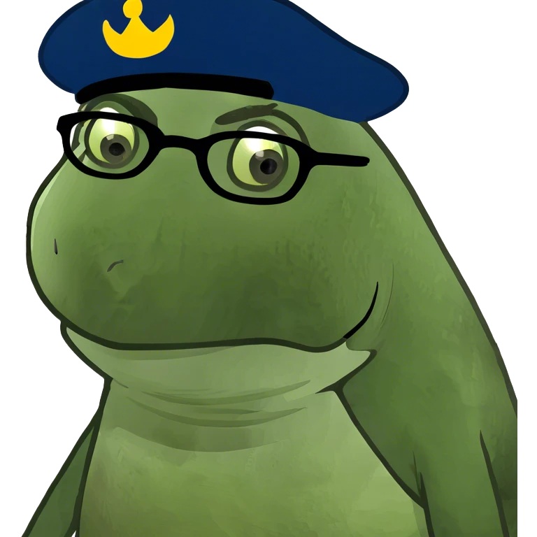 A tired turtle emoji