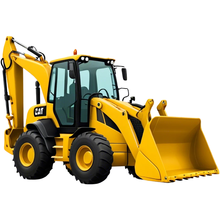 Backhoe Loader - Caterpillar 430F (Model Year: 2021) (Iconic colour: Yellow) emoji